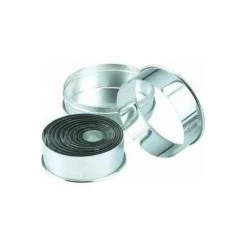 Chef Inox Cutter Set 18/8 Round Plain 14 Piece Size: 25-115mm