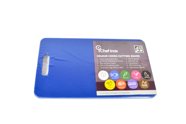 Chef Inox Cutting Board - Pp 230x380x12mm Blue With Handle 3 Chef Inox Cutting Board - Pp 230x380x12mm Blue With Handle