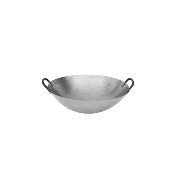Iron Wok 2 Handles, Round Bottom 430mm 3 Iron Wok 2 Handles, Round Bottom 430mm