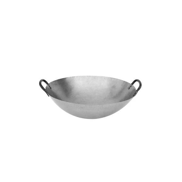 Iron Wok 2 Handles, Round Bottom 450mm 3 Iron Wok 2 Handles, Round Bottom 450mm