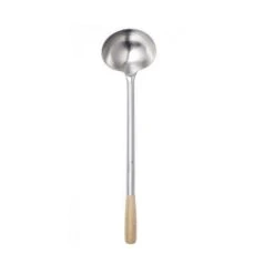Chef Inox Ladle Stainless Steel Wood Handle - 125x410mm