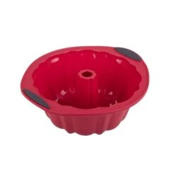 Reinforced Silicone Bundt Cake Pan Red 245mmx110mm