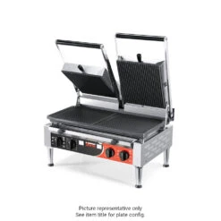 Sirman PD Power LL-LL Heavy Duty Double Panini Grill With Timer (Smooth Top / Smooth Bottom)
