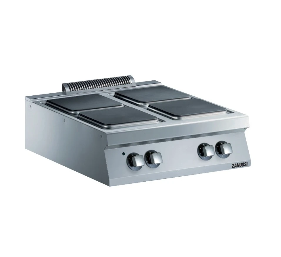 Zanussi EVO900 Electric 4 Hot Square Plate Boiling Top - 800mm