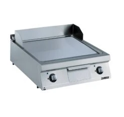 Zanussi EVO900 Electric 800mm Smooth Polished Chrome Sloped Plate Fry Top