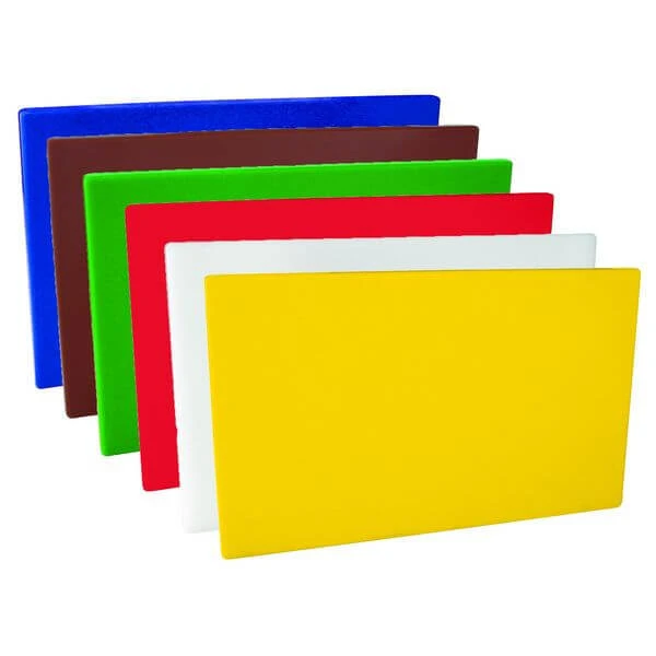 Cutting Board - 6 Pieces - 1 Each Of Blue, Brown, Green, Red, White, Yellow 530x380x19mm - Polyethylene 3 Cutting Board - 6 Pieces - 1 Each Of Blue, Brown, Green, Red, White, Yellow 530x380x19mm - Polyethylene