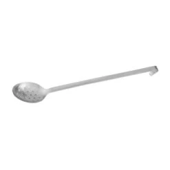 Basting Spoon With Hook - One Piece, Extra Heavy DutyPerforated 380mm - 18/8 Stainless Steel