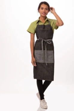 Chef Works Manhattan Bib Apron - AB034