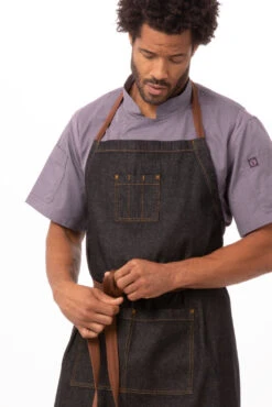 Chef Works Memphis Chefs Bib Apron - AB036 -Best Kitchenware Store AB036 BLK 2