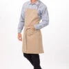 Chef Works Austin Bib Apron - ABCD056 -Best Kitchenware Store ABCD056 NAT