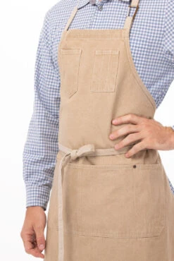 Chef Works Austin Bib Apron - ABCD056 9 Chef Works Austin Bib Apron - ABCD056 -Best Kitchenware Store ABCD056 NAT 3