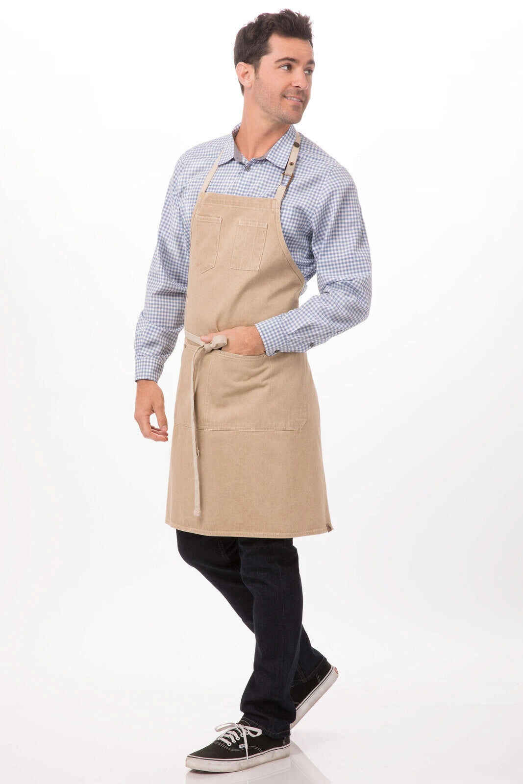 Chef Works Austin Bib Apron - ABCD056 3 Chef Works Austin Bib Apron - ABCD056