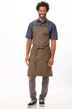 Chef Works Uptown Cross-Back Bib Apron - ABX01