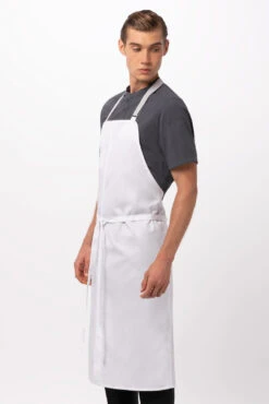 Chef Works Brio Chef's Bib Apron - ACN01 -Best Kitchenware Store ACN01 WHT 0 4