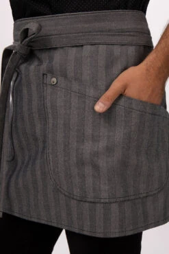 Chef Works Seattle Half Bistro Apron - AHN07 -Best Kitchenware Store AHN07 BLK 0 3