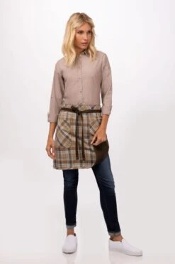 Chef Works Olympia Half Bistro Apron - AHR01