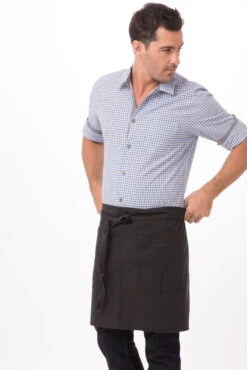 Chef Works Rockford Half Bistro Apron - AHWKV013 -Best Kitchenware Store AHWKV013 SGY 2