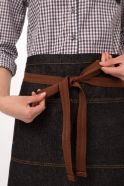 Chef Works Memphis Half Bistro Apron - AW048 -Best Kitchenware Store AW048 BLK 2