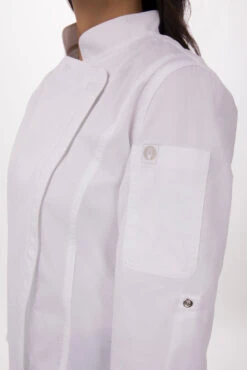 Chef Works Hartford Womens Chef Jacket - BCWLZ005 -Best Kitchenware Store BCWLZ005 WHT XS 4