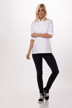 Chef Works Lansing Chef Jacket - BCWMC007 -Best Kitchenware Store BCWMC007 WHT XS 2