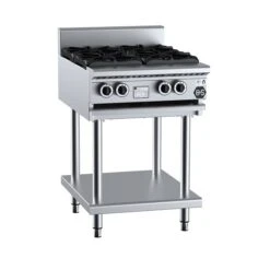Anvil B+S Black BT-SB4 Gas Four Burner Boiling Top On Leg Stand