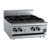 Anvil B+S Black BT-SB4BM Gas Four Burner Boiling Top - Bench Mounted