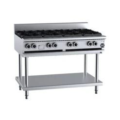Anvil B+S Black BT-SB8 Gas Eight Burner Boiling Top On Leg Stand