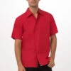 Chef Works Genova Cafe Shirt - C100 -Best Kitchenware Store C100 RED XS