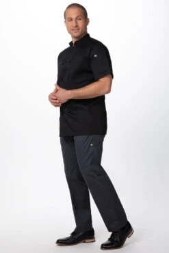 Chef Works Canberra Black Basic Chef Jacket - CBBS -Best Kitchenware Store CBBS XS 2
