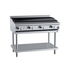 Anvil B+S Black CBR-12 Gas Char Broiler 1200mm On Leg Stand