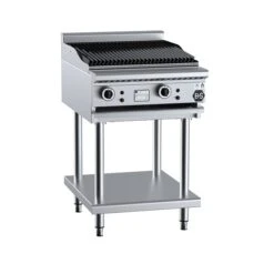 Anvil B+S Black CBR-6 Gas Char Broiler 600mm On Leg Stand