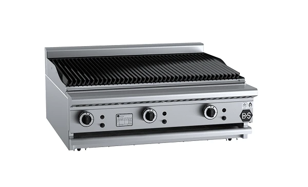 Anvil B+S Black CBR-9BM Gas Char Broiler 900mm - Bench Mounted 3 Anvil B+S Black CBR-9BM Gas Char Broiler 900mm - Bench Mounted
