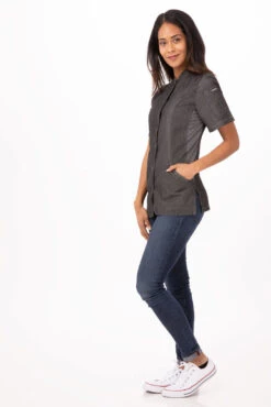 Chef Works Chelsea Chef Jacket - CES05W -Best Kitchenware Store CES05W BLK XS 2