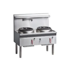 Anvil Cobra CW2H-CD - 2 Hole Gas Waterless Wok - Chimney/Duckbill