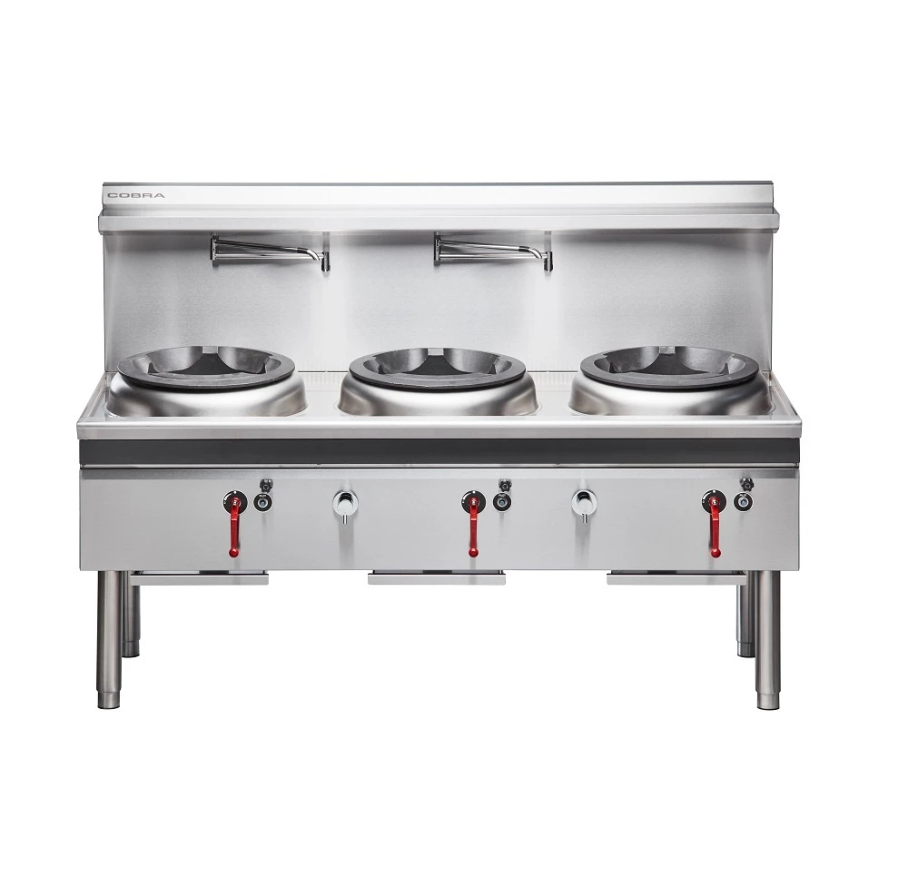 Anvil Cobra CW3H-DDD - 3 Hole Gas Waterless Wok - Duckbill Burners 4 Anvil Cobra CW3H-DDD - 3 Hole Gas Waterless Wok - Duckbill Burners - Image 2