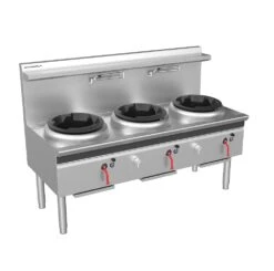 Anvil Cobra CW3H-DDD - 3 Hole Gas Waterless Wok - Duckbill Burners