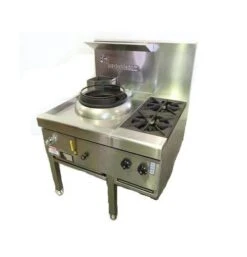 Anvil Goldstein CWA1B2 - Single Hole Gas Wok And 2 Side Burners