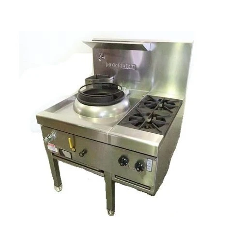 Anvil Goldstein CWA1B2 - Single Hole Gas Wok And 2 Side Burners 3 Anvil Goldstein CWA1B2 - Single Hole Gas Wok And 2 Side Burners