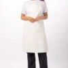 Chef Works Short PVC Bib Apron - CWPVS -Best Kitchenware Store CWPVS WHT