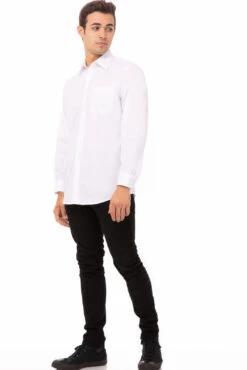 Chef Works Basic Dress Shirt - D100-WHT -Best Kitchenware Store D100 WHT 2XL 2