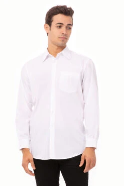 Chef Works Basic Dress Shirt - D100-WHT