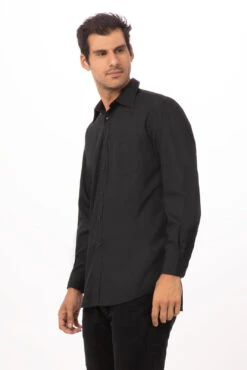Chef Works Basic Dress Shirt - D150-BLK