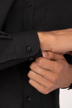 Chef Works Basic Dress Shirt - D150-BLK -Best Kitchenware Store D150 BLK S 3