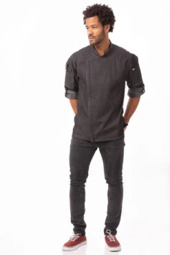 Chef Works Gramercy Denim Chef Jacket - EXDZ001 -Best Kitchenware Store EXDZ001 BLK XS 2