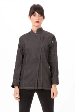 Chef Works Gramercy Denim Chef Jacket - EXWDZ002-BLK