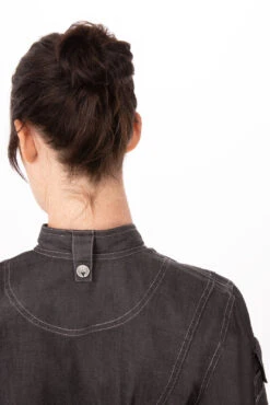 Chef Works Gramercy Denim Chef Jacket - EXWDZ002-BLK -Best Kitchenware Store EXWDZ002 BLK XS 5