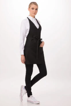 Chef Works V-Neck Tuxedo Apron - F23