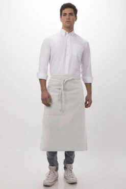 Chef Works Bistro Apron - F24 -Best Kitchenware Store F24 WHT 4