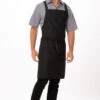 Chef Works Cross-Back Bib Apron - F35 -Best Kitchenware Store F35 BLK