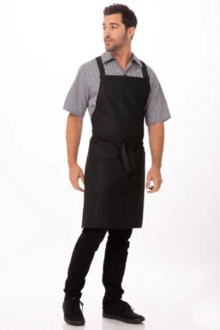 Chef Works Cross-Back Bib Apron - F35